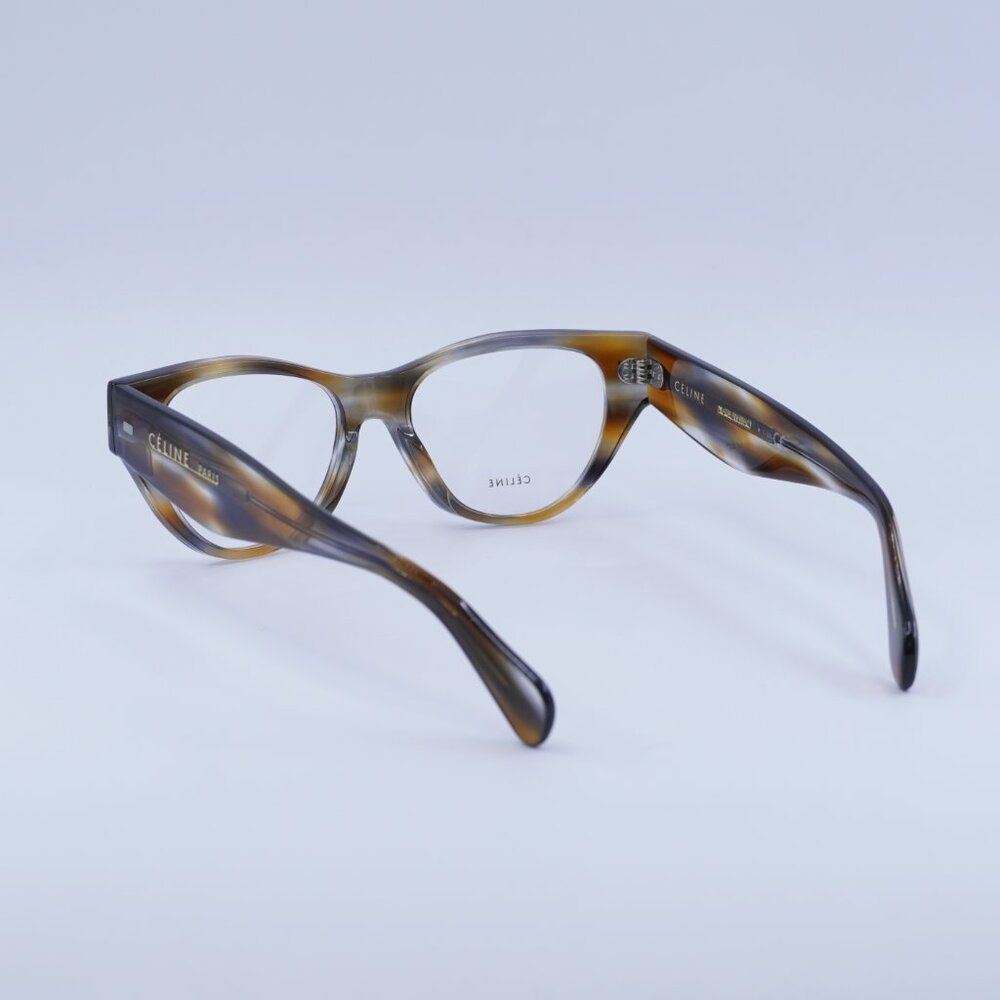 Celine CL50012I 055 Eyeglasses Havana 50mm Cat Eye Frame - Picture 4 of 9